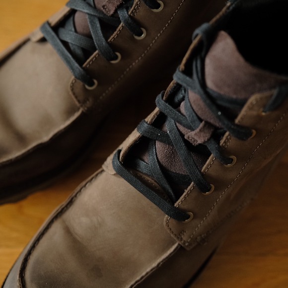 Sorel Waterproof Moc Toe Leather Chukka Boots Brown Lug Sole Mens 13 Outdoors - Picture 3 of 9